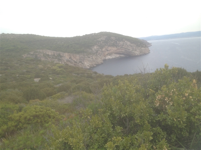 La baia che si vede da punta Giglio.